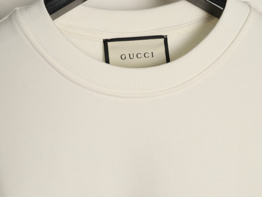 Gucci 26F Off-White Retro Letter Crewneck Sweatshirt
