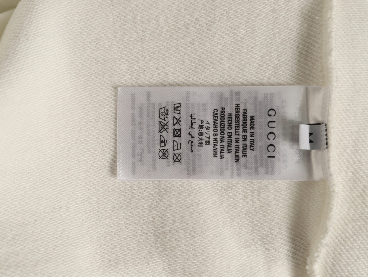 Gucci 26F Off-White Retro Letter Crewneck Sweatshirt