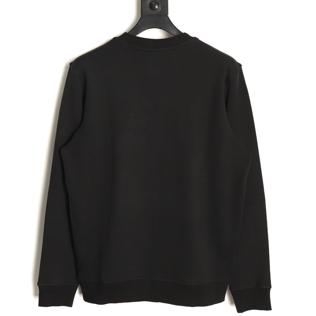 Gucci 26F Black Retro Letter Crewneck Sweatshirt