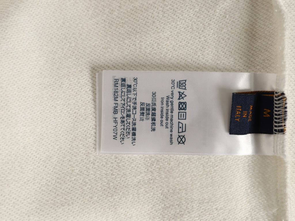 Louis Vuitton Off-White Orange Chest-Label Pullover Hoodie