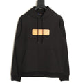 Louis Vuitton Black Orange Chest-Label Pullover Hoodie