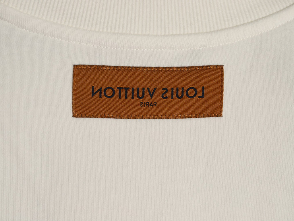 Louis Vuitton Off-White Ornate LV Chest-Motif Crewneck Sweatshirt