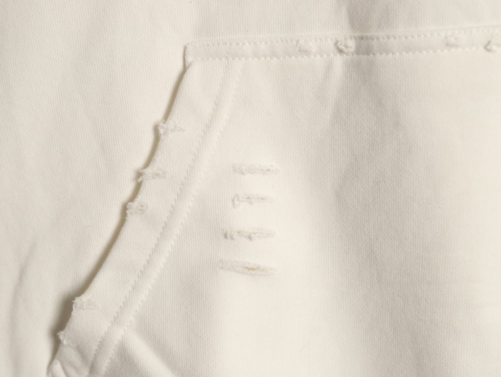 Chrome Hearts Off-White Cross-Emblem Back-Graphic Pullover Hoodie