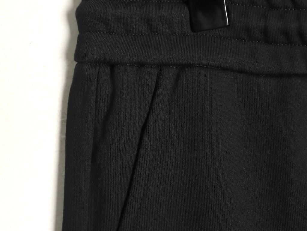 Prada Black Rear-Pocket Logo Drawstring Pants