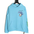 Chrome Hearts 23SS Light Blue Graffiti-Graphic Pullover Hoodie