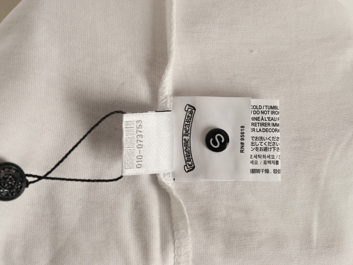 Chrome Hearts Off-White Tooth-and-Cross Graphic Long-Sleeve T-Shirt