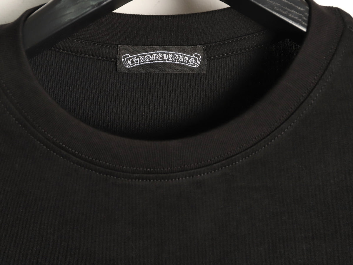 Chrome Hearts Black Tooth-and-Cross Graphic Long-Sleeve T-Shirt