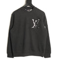 Louis Vuitton Charcoal LV Chest and Back-Motif Crewneck Sweatshirt