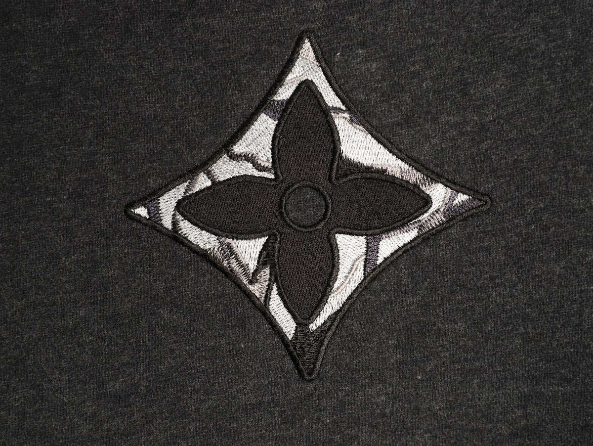 Louis Vuitton Charcoal LV Chest and Back-Motif Crewneck Sweatshirt