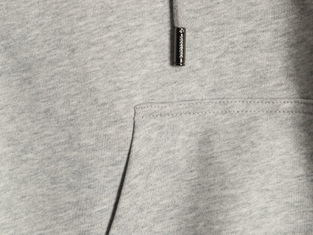 Burberry Gray TB-Motif Check-Panel Zip Hoodie Jacket